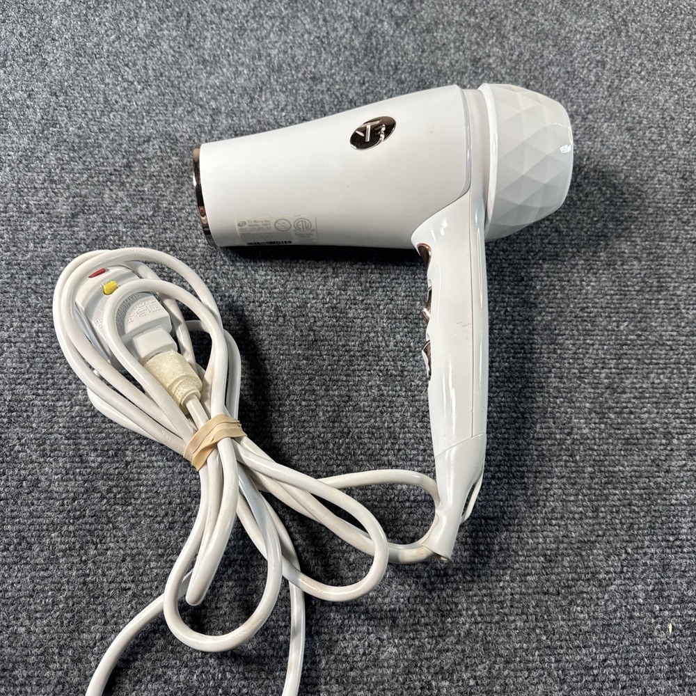 T3 Featherweight 3i Professional Ionic Hair Dryer White Model 73871